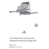 15 boxes 6" Ic-Rated New Construction Recessed