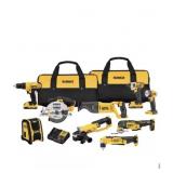 (1) New DEWALT 20V MAX Cordless 9 Tool Combo Kit w