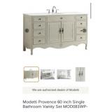 (1) New Modetti Provence 60 inch Single Bathroom