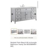 (1) New Modetti Palm Beach 60 inch Single