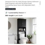 11 pcs Over the Toilet Storage Cabinet,Bathroom