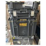 4 pcs Assorted Items: Tool Boxes and Hose Reel