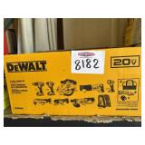 New DeWalt 9 pc tool combo kit with 2 batteries 2