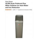 (1) Rheem 42,000 Grain Preferred Plus Water