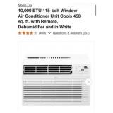 (1) LG 10,000 BTU 115-Volt Window Air C