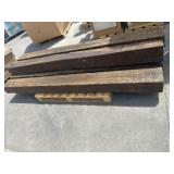 6 pcs railroad ties 7 in. x 9 in. x 8 ft. C