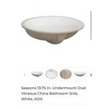 7 pcs NEW Seasons 19.75 In. Undermount Oval