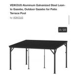 (1) VEIKOUS Aluminum Galvanized Steel Lean-to G