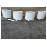 12 pcs 4- Light Bath Light Brushed Nickel Finish