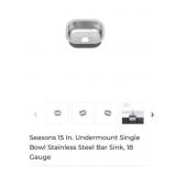 7 pcs Seasons 15 In. Undermount Single Bowl