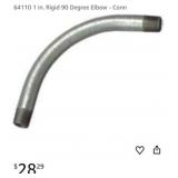 30 pcs 64110 1 in. Rigid 90 Degree Elbow - Conn
