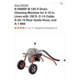 (1) RIDGID K1500SP-B 120-V Drain-Cleaning M