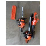 3 pcs echo tools ( 2 gas chainsaws ) (1 blower