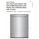 (1) Frigidaire 24 in Top Control Built in-Tall
