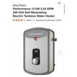 (1) Rheem Performance 13 kW 2.54 GPM 240-Volt