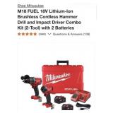 (1) Milwaukee M18 FUEL 18V Lithium-Ion Brushless