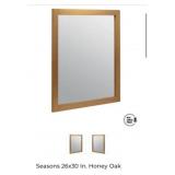 22 pcs NEW Seasons 26x30 In. Honey Oak Framed