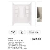 Shower set tub and walls 60x32