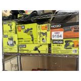 Lot of 7 pcs Ryobi and Ridgid tools