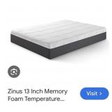 (1) Zinus 13 Inch Memory Foam Temperature