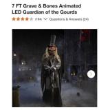 2 pcs 7 FT Grave & Bones Animated LED Guardian o