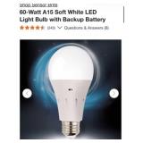 59 pcs 60-Watt A15 Soft White LED Light Bulb w