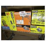 Lot of 6 pcs Ryobi and Ridgid tools