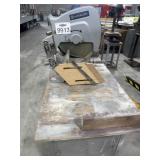Hitachi miter saw on table