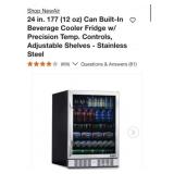 (1)  NewAir 24 in. 177 (12 oz) Can Built-In