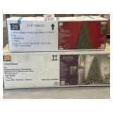 (2) Christmas Trees - 1) 9 ft. Pre- Lit and 1)