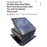 (1)  Remington Solar 40-Watt Galvanized Black