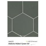 247 sq. ft. Makoto Midori Green 10" Hexagon M