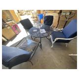 (1) Patio Dining Set: (1) Table and (4) Dining