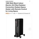5 pcs Konwin 1500-Watt Black Indoor Electric