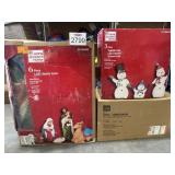 (3) Assorted Christmas Decorations: Nativity