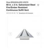 10 pcs BRANDGUARD VENTS 60 in. x 2 in.