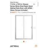 (1) Ply Gem 71.5 in. x 79.5 in. Classic Series