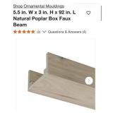 Pcs Ornamental Mouldings 5.5 in. W x 3 in. H x 9