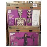 2 Halloween Animatronics: 15 ft. Worricrow and 1
