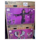 2 Halloween Animatronics: 15 ft. Worricrow and 8