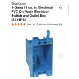 5 boxes of 150 pcs each Carlon 1-Gang 14 cu. in.