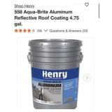 3 pcs  Henry 558 Aqua-Brite Aluminum Reflective