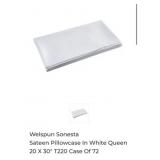 72 pcs New Welspun Sonesta Sateen Pillowcase In