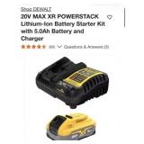 2 pcs New DEWALT 20V MAX XR POWERSTACK Lithium-Ion