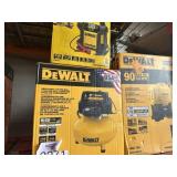 3 pcs DeWalt Items : Air Compressor, Backpack