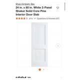 6 pcs Assorted Doors