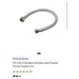 114 pcs FIP x 20-in Braided stainless steel
