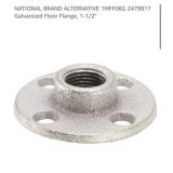 5 boxes of 48 pcs Galvanized Floor Flange, 1-1/2"