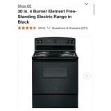 1) GE 30 in. 4 Burner Element Free-Standing E