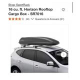 (1) SportRack 16 cu. ft. Horizon Rooftop Cargo